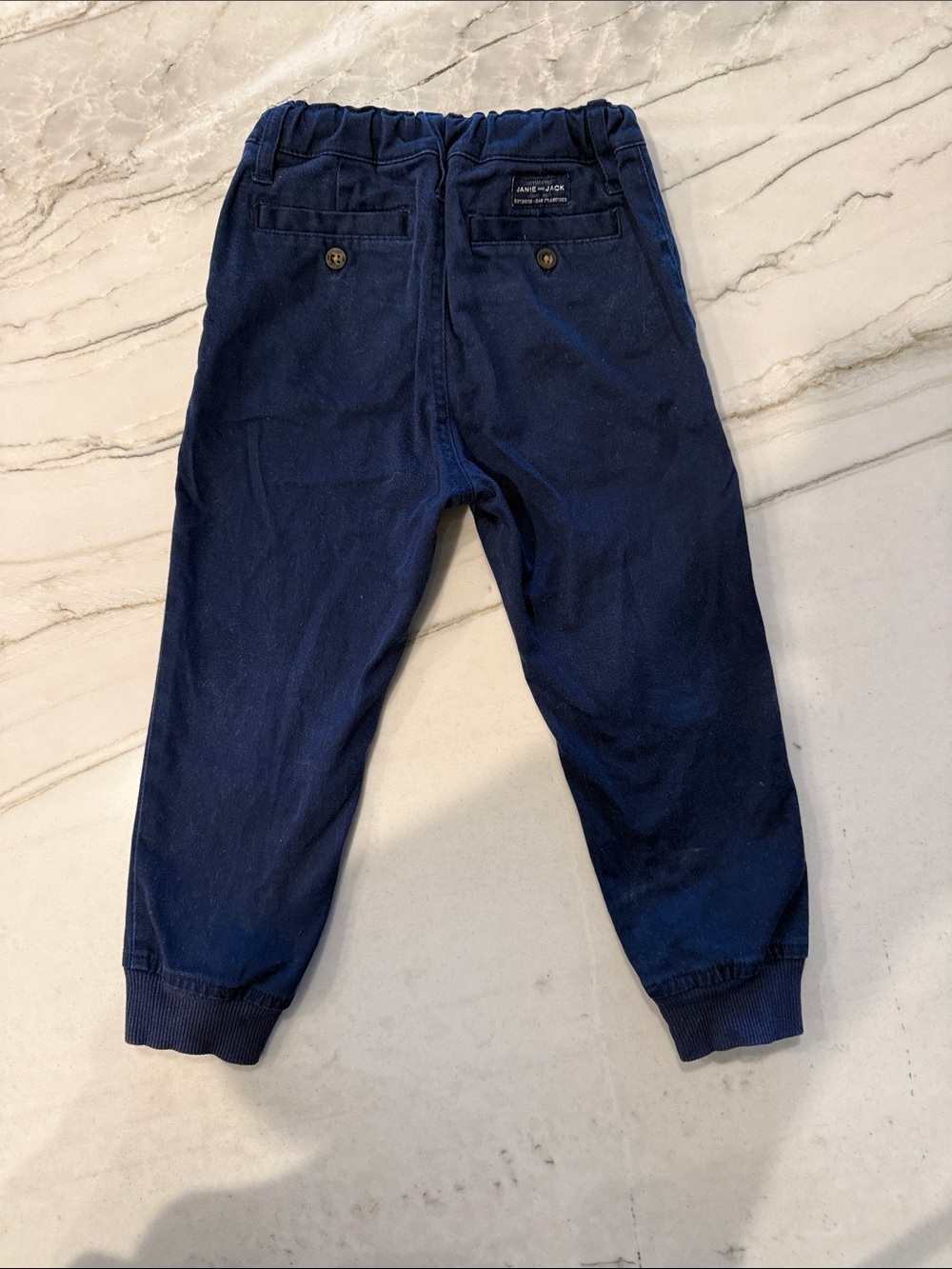 Janie & Jack Toddler Navy Chino Joggers